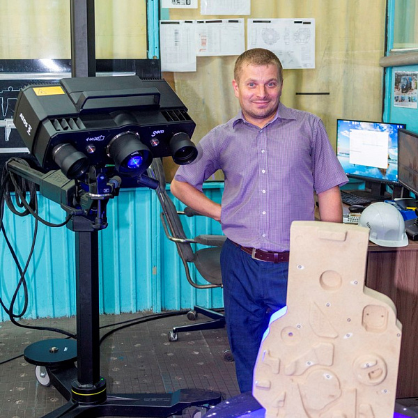 Новый оптический сканер на литейном заводе