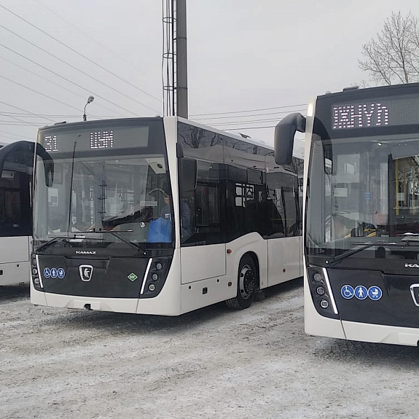 Газомоторные автобусы НЕФАЗ для Братска