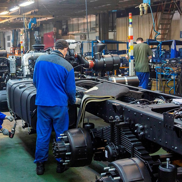 На автомобильном заводе ускорен темп сборки автомобилей