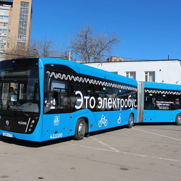 Электробус-гармошка КАМАЗ – на магистральном маршруте